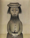 L S Lowry standing figure 2 Art A4 Photo Print