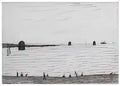 L S Lowry standing girl full length Art A4 Photo Print