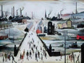 L S Lowry standing man with his hands clasped Art A4 Photo Print