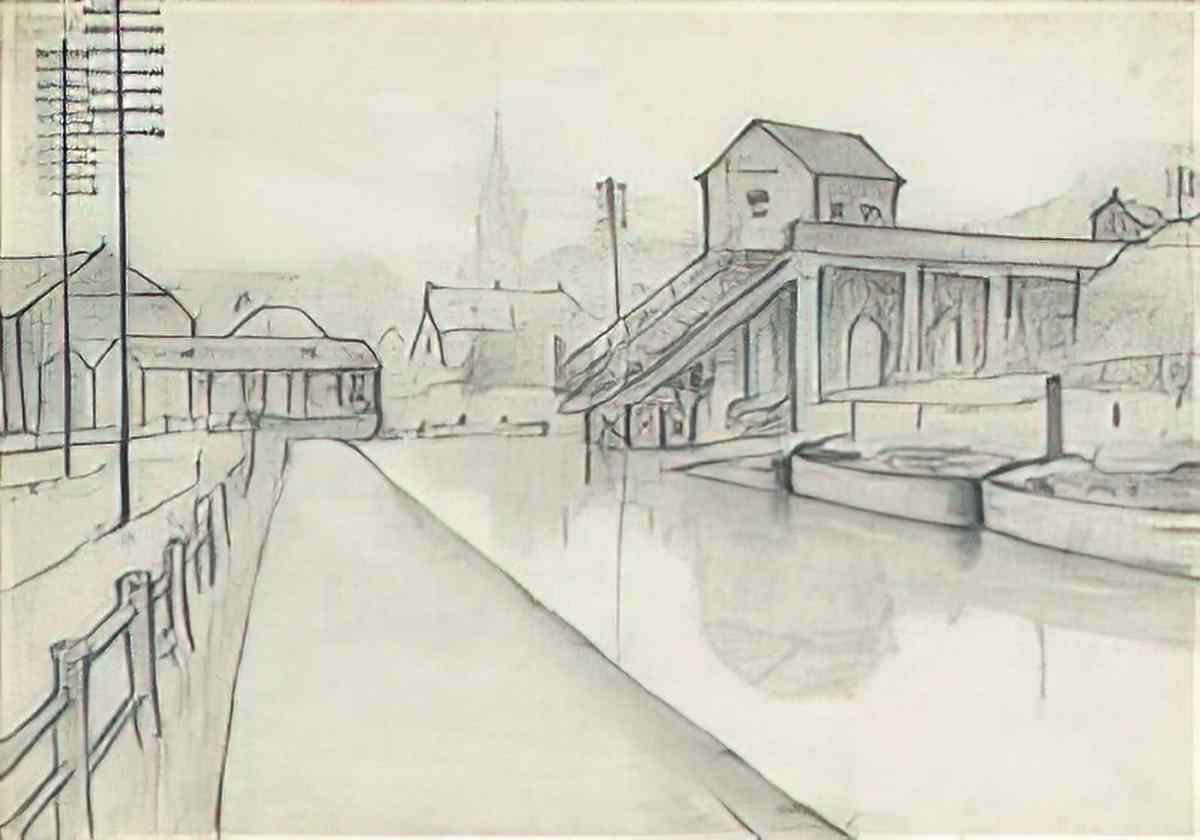 L S Lowry standing man1 Art A4 Photo Print
