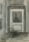 L S Lowry standing woman1 Art A4 Photo Print