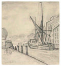 L S Lowry steamer at sea Art A4 Photo Print