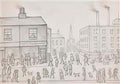 L S Lowry steps at wick Art A4 Photo Print