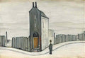 L S Lowry street in adelphi salford Art A4 Photo Print
