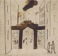 L S Lowry street musicians Art A4 Photo Print