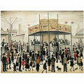 L S Lowry street scene 1937 Art A4 Photo Print