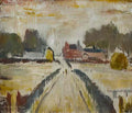 L S Lowry street scene berwick Art A4 Photo Print