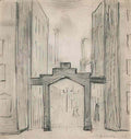 L S Lowry street scene10 Art A4 Photo Print