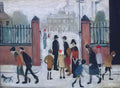L S Lowry street scene11 Art A4 Photo Print