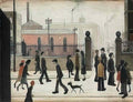 L S Lowry street scene12 Art A4 Photo Print
