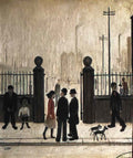 L S Lowry street scene13 Art A4 Photo Print