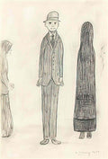 L S Lowry street scene19 Art A4 Photo Print