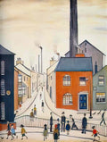 L S Lowry street scene22 Art A4 Photo Print