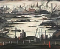 L S Lowry street scene23 Art A4 Photo Print