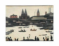L S Lowry street scene26 Art A4 Photo Print
