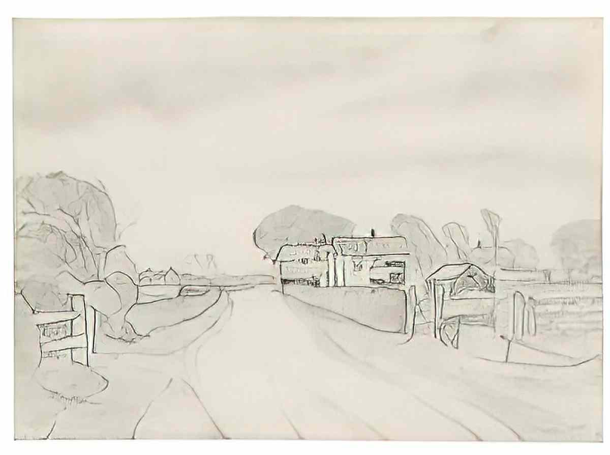 L S Lowry street scene4 Art A4 Photo Print