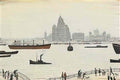 L S Lowry street scene7 Art A4 Photo Print