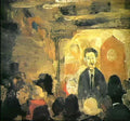 L S Lowry studious young man Art A4 Photo Print