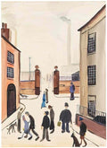 L S Lowry study of a model Art A4 Photo Print