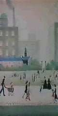 L S Lowry swinbury station Art A4 Photo Print