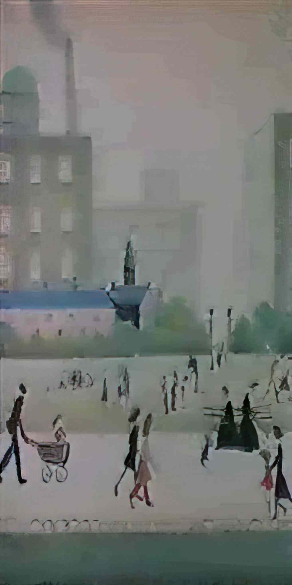 L S Lowry swinbury station Art A4 Photo Print