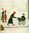 L S Lowry tan hill Art A4 Photo Print