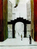 L S Lowry tanker at greenwich Art A4 Photo Print