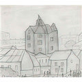 L S Lowry tanker entering harbour Art A4 Photo Print