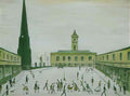 L S Lowry tanker entering the tyne1 Art A4 Photo Print