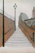 L S Lowry tanker1 Art A4 Photo Print