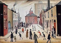 L S Lowry the argument Art A4 Photo Print