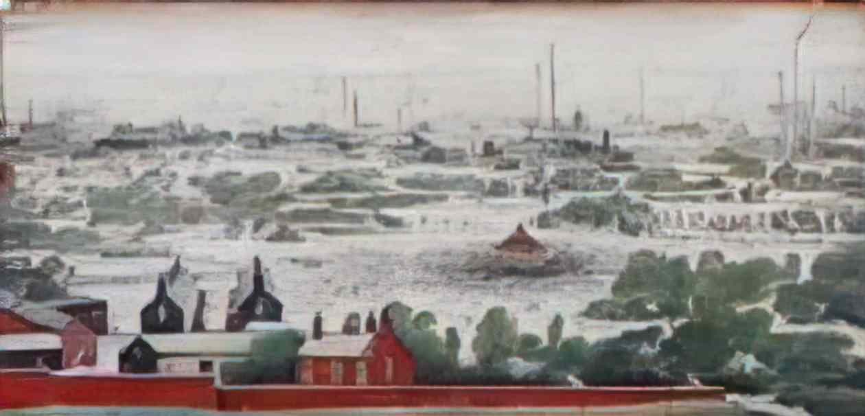 L S Lowry the arrest 1927 Art A4 Photo Print