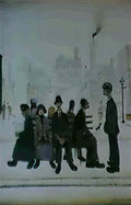 L S Lowry the auction Art A4 Photo Print