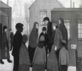 L S Lowry the bank place Art A4 Photo Print