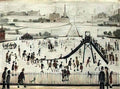 L S Lowry the beach at penarth Art A4 Photo Print