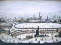 L S Lowry the beach at roker Art A4 Photo Print