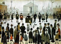 L S Lowry the bear gates Art A4 Photo Print