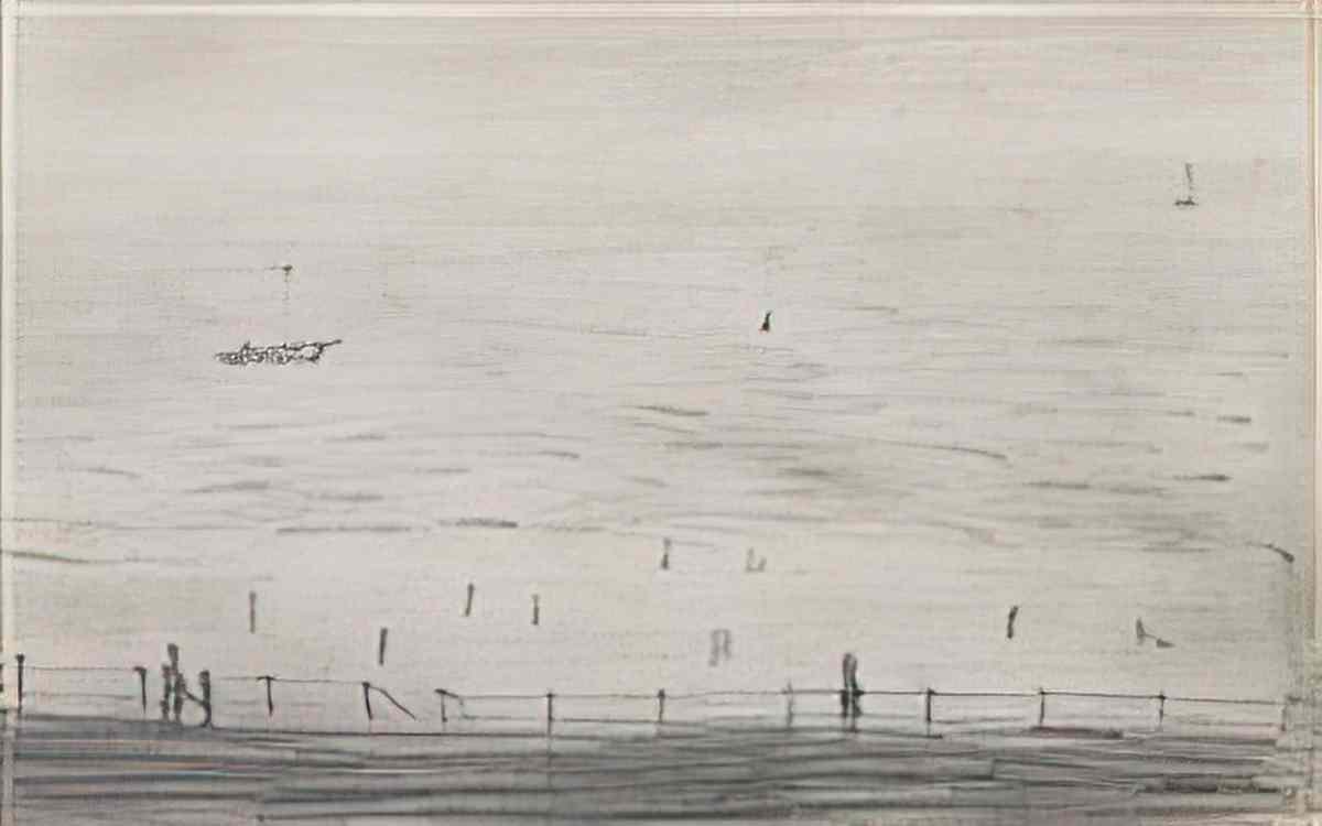 L S Lowry the bedroom pendlebury 1940 Art A4 Photo Print