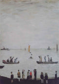 L S Lowry the black church Art A4 Photo Print