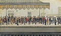 L S Lowry the black tower Art A4 Photo Print