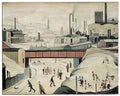 L S Lowry the boyne estuary drogheda Art A4 Photo Print
