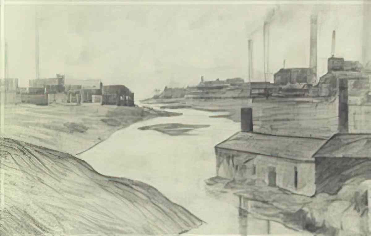 L S Lowry the canal ancoats manchester Art A4 Photo Print