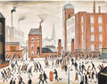 L S Lowry the children Art A4 Photo Print