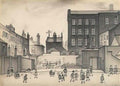L S Lowry the church in the hollow Art A4 Photo Print