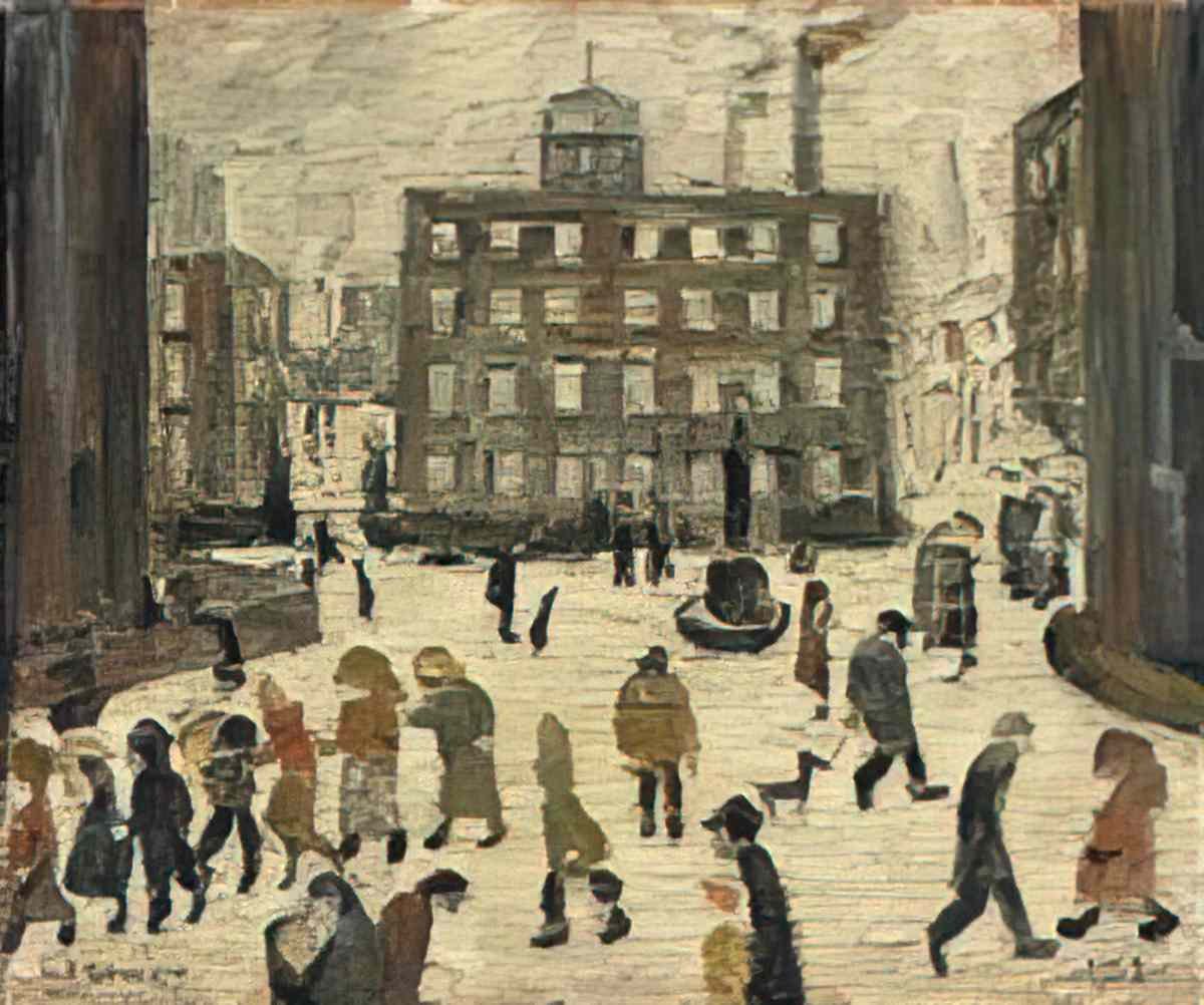 L S Lowry the commercial traveller Art A4 Photo Print