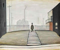 L S Lowry the courtyard 1936 Art A4 Photo Print