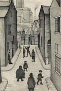 L S Lowry the creditors meeting Art A4 Photo Print