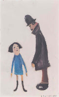 L S Lowry the death wish Art A4 Photo Print