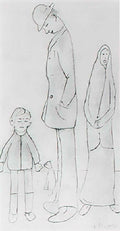 L S Lowry the election Art A4 Photo Print
