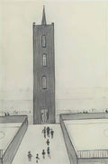 L S Lowry the elite fish and chip shop Art A4 Photo Print